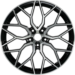 8.0X18" PCD 5X120 EMR Wheels EMR-A368-02 ET35 72.6 mm BLACK DIAMOND