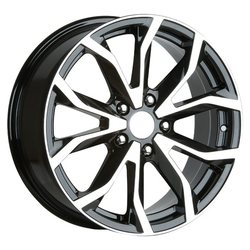 8.0X18" PCD 5X160 AGT Wheels 834-1  ET50 65.10 mm Black Diamond
