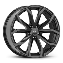 8.0X18" PCD 5X160 AGT Wheels 834-1  ET50 65.10 mm Gloss Black