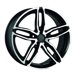 8.0X18" PCD5X112 AGT Wheels 1007 ET35 Black Diamond 66.6 mm