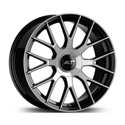 8.0X19" PCD 5X112 AGT Wheels 19162-1 ET30 Black Diamond 66.60 mm