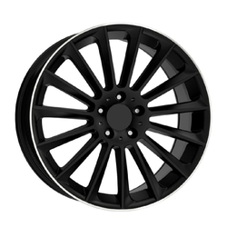 8.0X19" PCD 5X112 EMR Wheels EMR-DY919-02 BLACK DIAMOND ET45 57.1 mm