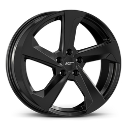 8.0X19" PCD5X120 AGT Wheels 19120 ET72.6 Gloss Black 72.6 mm