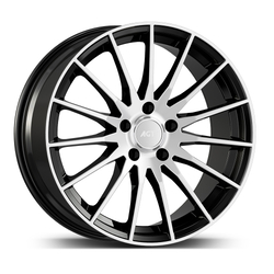 8.5X19" PCD 5X112 AGT Wheels 19174-1 ET45 72.60 mm Black Diamond