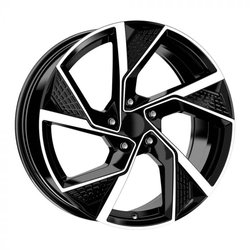 8.5X19" PCD 5X112 EMR Wheels EMR-DY739-02 BLACK DIAMOND ET40 66.45 mm