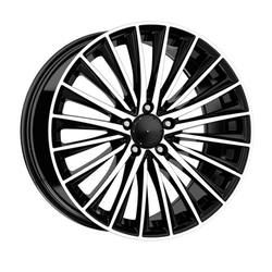 8.5X19" PCD 5X112 Kormetal DY989  BLACK DIAMOND ET38 66.6 mm
