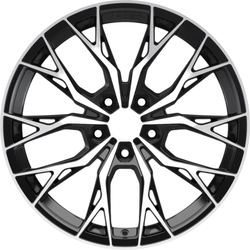 8.5X19" PCD 5X120 Arceo Wheels ARC-19239-39 ET35 BLACK DIAMOND ROMA 72.6 mm