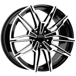 8.5X19" PCD 5X120 Kormetal DY1249 BLACK DIAMOND TINT ET33 72.6 mm