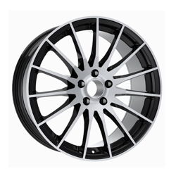 8.5X19" PCD5X112 AGT Wheels 19174-1 ET66.6 Black Diamond 66.6 mm