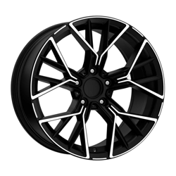 8.5X19" PCD5X112 Kormetal 719 ET33 Black Diamond 66.6 mm