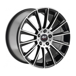 8.5X20" PCD 5X112 RC 1017 BLACK POLISH ET38 66.6 mm