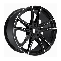 8.5X20" PCD5X112 AGT Wheels 20173-1 ET66.6 Black Diamond 66.6 mm