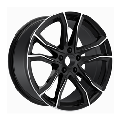 8.5X20" PCD5X120 AGT Wheels 20173-1 ET72.6 Black Diamond 72.6 mm