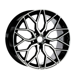 8.0X18" PCD 5x112 Truva Wheels 170 Black Finish ET35 66.45 mm