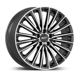 9.0X18" PCD 5X112 AGT Wheels 18269-2 ET48 66.60 mm Titan Diamond