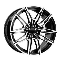 9.0X18" PCD 5X112 Kormetal 928 BLACK DIAMOND ET37 66.6 mm