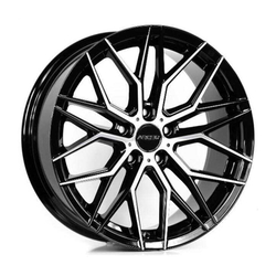 9.0X20" PCD 5X108 Arceo Wheels  20141 BLACK DIAMOND ET35 73.1 mm
