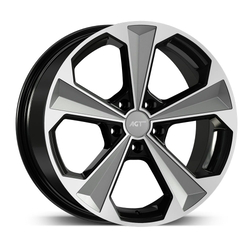 9.0X20" PCD 5x112 AGT Wheels 20062 Bavyera ET38 72.60 mm Black Silver Diamond
