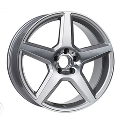 9.5X19" PCD 5X112 Arceo Wheels A373 SILVER DIAMOND ET43 66.6 mm