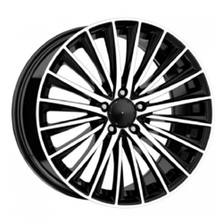9.5X19" PCD 5X112 Kormetal DY989 BLACK DIAMOND ET48 66.6 mm