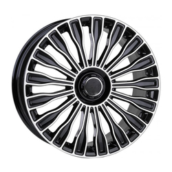 9.5X19" PCD 5X112 RC 329 BLACK POLISH ET48 66.6 mm