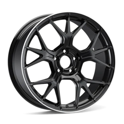 9.5X19" PCD 5X112 Sonic S1047 ET48 66.60 mm Matt Black Lip Diamond