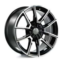 9.5X19" PCD 5X112 STW Wheels 928 BLACK DIAMOND ET40 66.45 mm