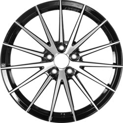 9.5X19" PCD 5X114.3 Arceo Wheels ARC-S1012-30 ET42 Black Diamond Lisbon 73.1 mm