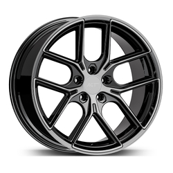 9.5X19" PCD 5X120 AGT Wheels 19258-2 FER-R01 ET35 72.6 mm Black Diamond