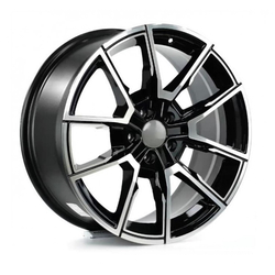9.5X19" PCD 5X120 STW Wheels 928 BLACK DIAMOND  ET40 72.6 mm