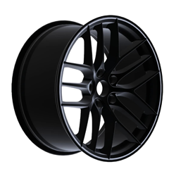9.5X19" PCD5X112 AGT Wheels 19121-2 ET37 Matt Black Diamond 73.1 mm