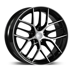 9.5X19" PCD5X112 AGT Wheels 19121-2 ET37 Matt Black Diamond 73.1 mm