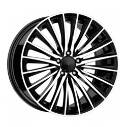 9.5X19" PCD5X112 Kormetal 989 ET48 Black Diamond 66.6 mm