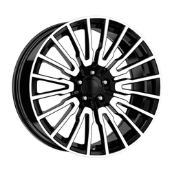 9.5X20" PCD 5X112 Kormetal DY1050 BLACK DIAMOND ET38 66.6 mm