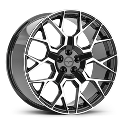 9.5X22" PCD 5X108 Velare 22083 ET33 74.10 mm Santorini Black Diamond