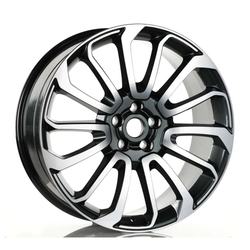 9.5X22" PCD 5X120 EMR Wheels EMR-A959-03 GUN METAL DIAMOND ET45 72.6 mm