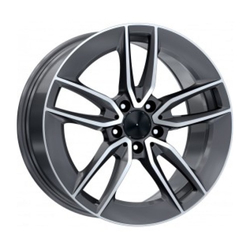 9.0X18" PCD 5x112 Kormetal Jant DY388 Gun Metal Grey Diamond ET48 66.6 mm