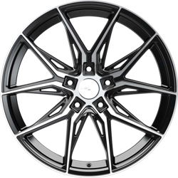 9.5X19" Arceo Wheels ARC 19177 Marseille Black Diamond PCD 5x120 ET37