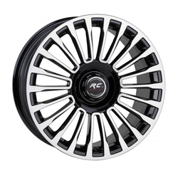 9.5X19" PCD 5x112 Truva Wheels 226 Black Finish ET48 66.6 mm