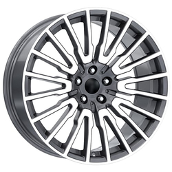 8.5X20" PCD 5x120 Kormetal Jant DY1050 Black Diamond ET30 72.6 mm