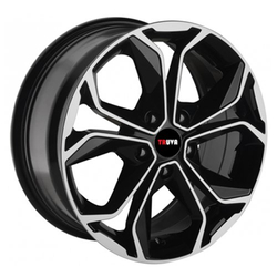 6.0X14" PCD 4x100 Truva Wheels 265 Black Finish ET35 67.1 mm