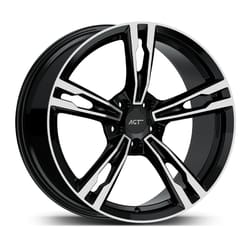 10.0X20" PCD 5X112 AGT Wheels 20265-2 ET44 66.60 mm Gloss Black Diamond