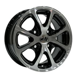 5.5X13" PCD 4X100 DJ Jant 102/A ET30  67.1 mm BLACK DIAMOND