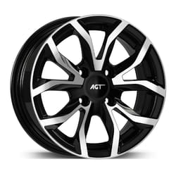 6.0X14" PCD 4X100 FD Wheels 434 ET35  67.1 mm BLACK DIAMOND