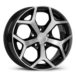6.0X14" PCD 4X108 AGT Wheels 14019 ET35 67.10 mm Gloss Black Diamond
