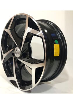 6.0X15" PCD 5x100 Powcan Jant 5340 ET35 57.1 mm Black Diamond