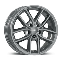 6.5X16" PCD 4X114 AGT Wheels 16255 ET37 Hyper Black 67.10 mm