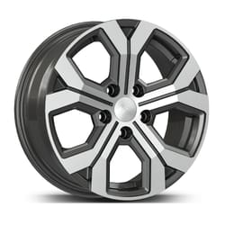 6.5X17" PCD 5X114 AGT Wheels 17260 ET40 66.10 mm Titan Diamond