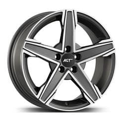 7.0X16" PCD 5X98 AGT Wheels 16256 Napoli ET40 67.1 mm Titan Diamond