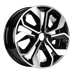 7.5X17" PCD 4X100 Sonic 2S7702 ET45 67.10 mm Deep Black Diamond Gloss